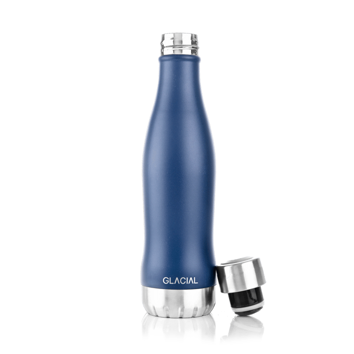 Glacial Wasserflasche 400 ml, Matte navy Glacial