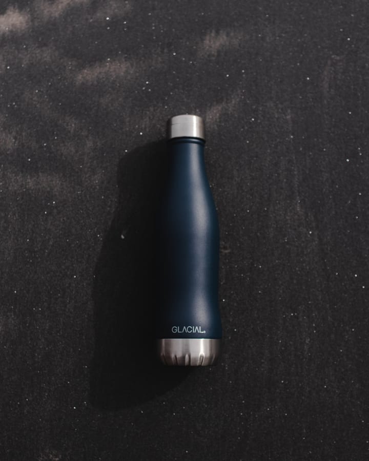 Glacial Wasserflasche 400 ml, Matte navy Glacial