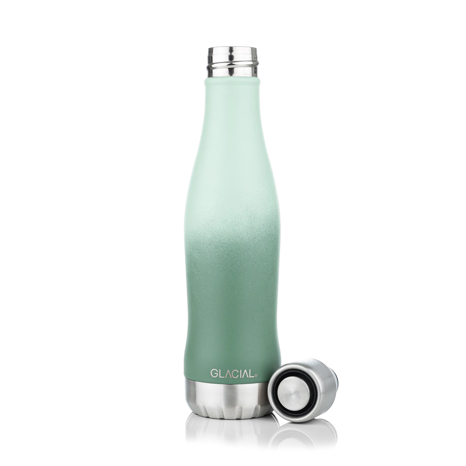 Glacial Wasserflasche active 400 ml, Green fade Glacial