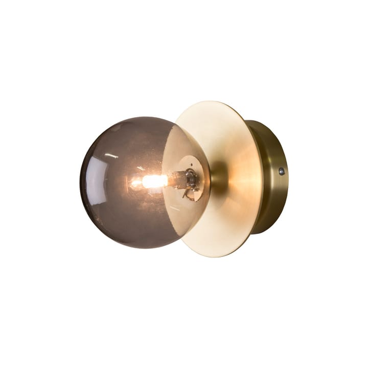 Art Deco IP44 Wandleuchte, Rauch/Messing gebürstet Globen Lighting