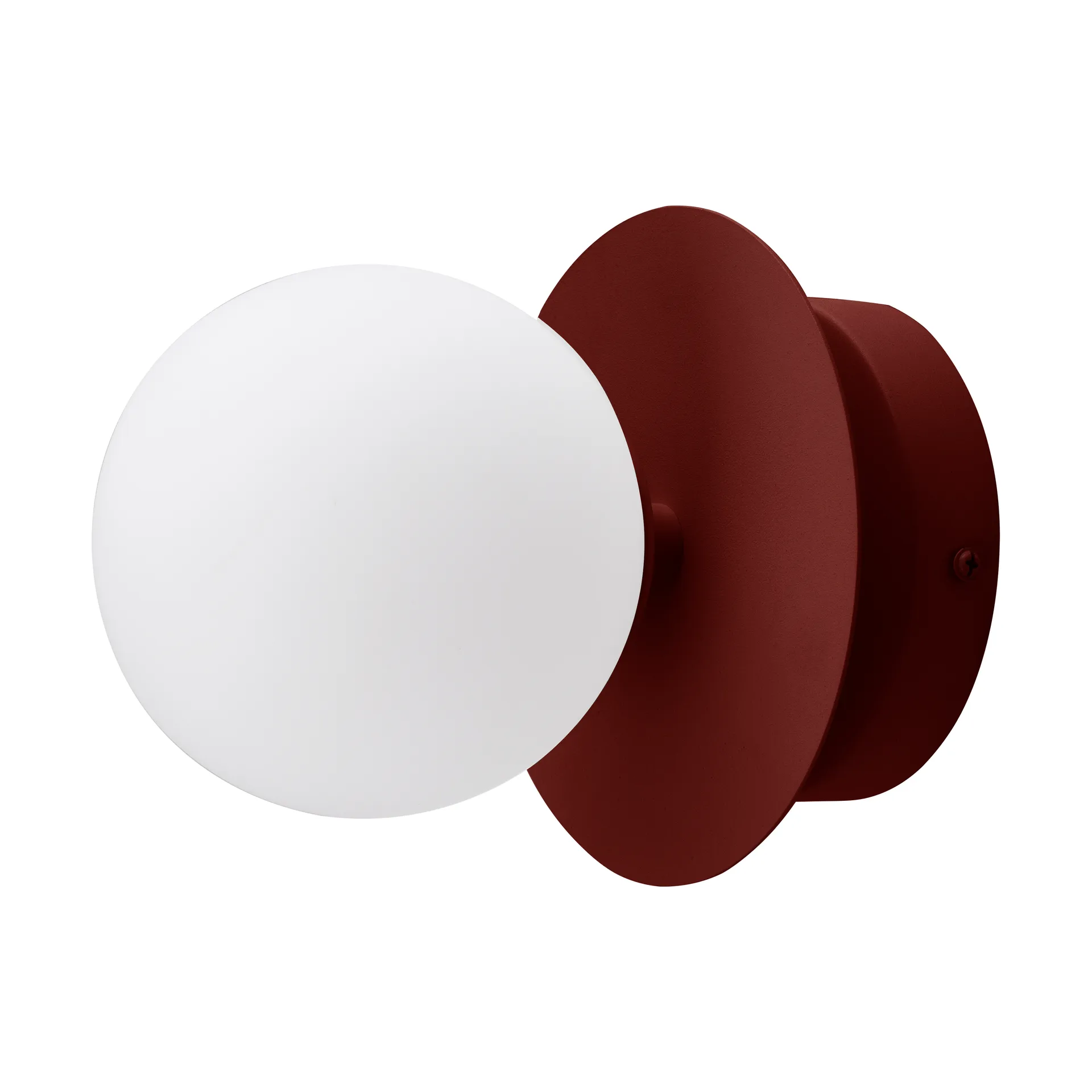 Art-Déco-Wandleuchte, Deckenleuchte, Rot-Weiß Globen Lighting