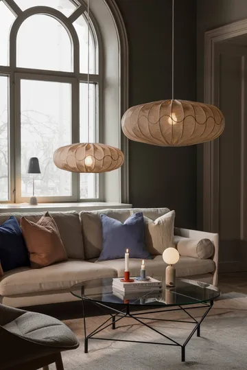 Bladverk Lampenschirm Ø70 cm - Beige - Globen Lighting