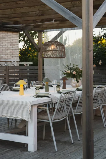 Cannes portable Tischleuchte - Hafergelb - Globen Lighting