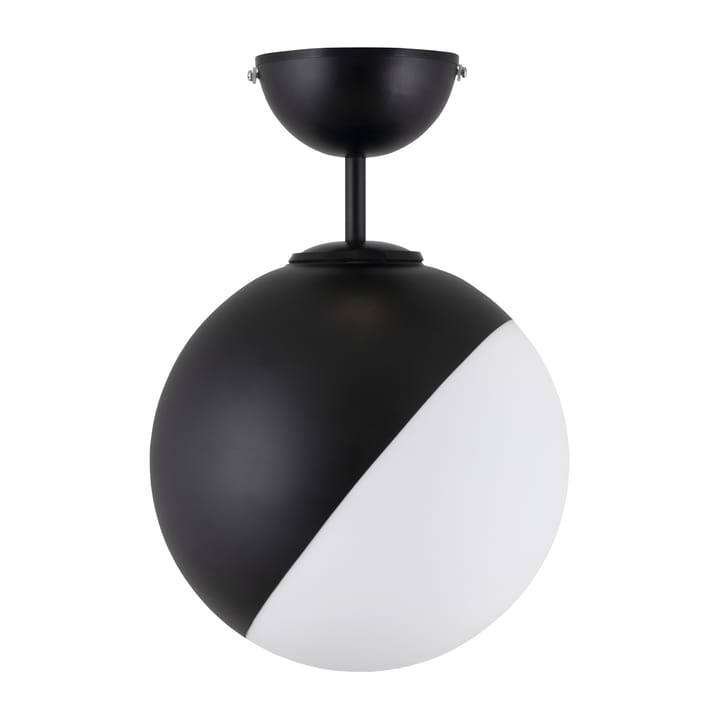 Contur Deckenleuchte Ø25cm, Schwarz-weiß Globen Lighting