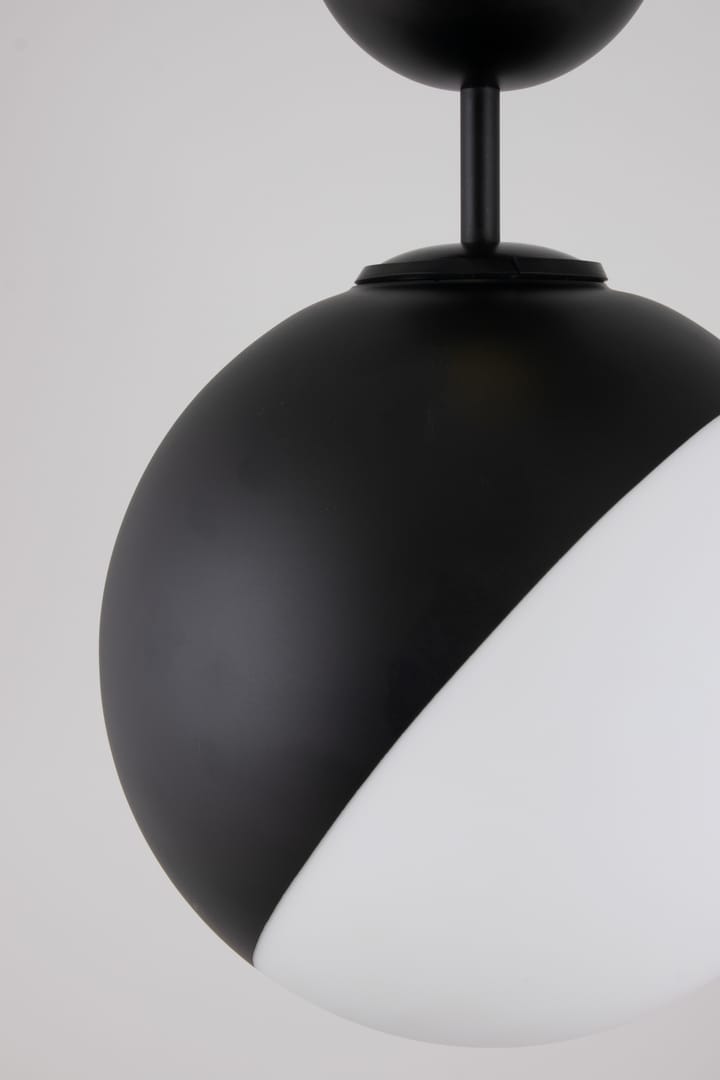 Contur Deckenleuchte Ø25cm, Schwarz-weiß Globen Lighting
