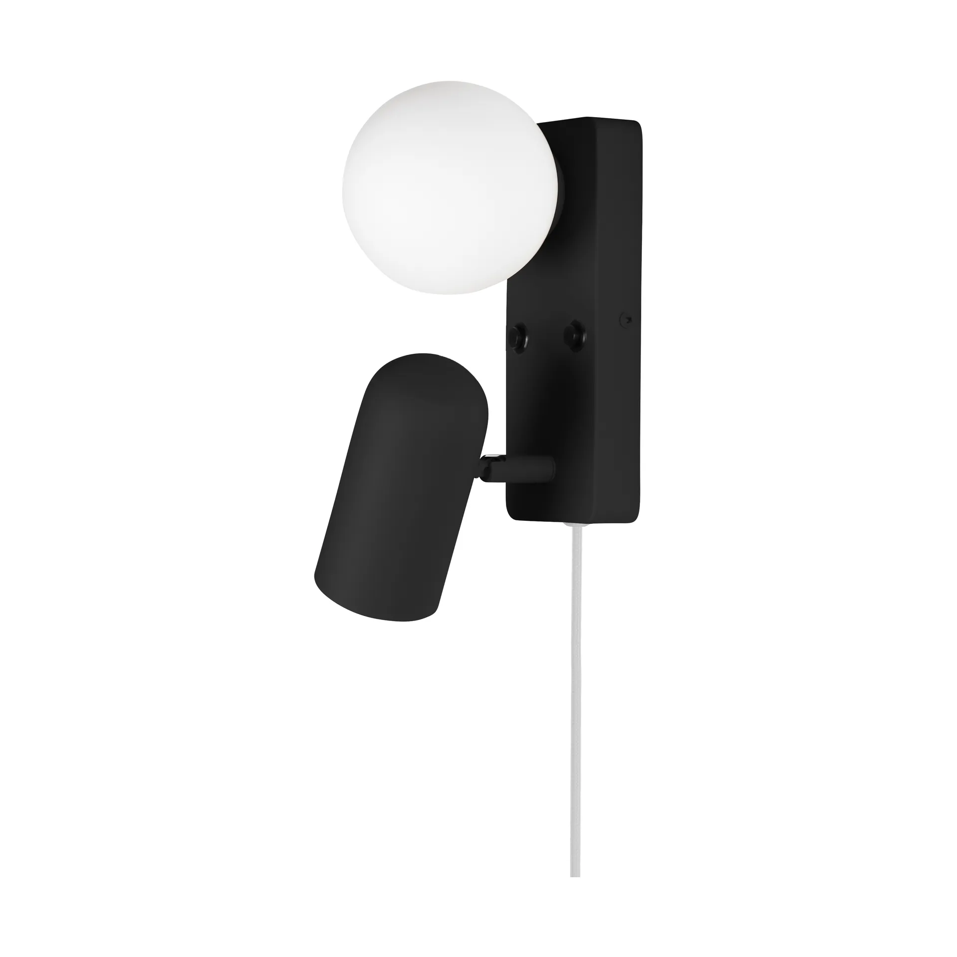 Doppio Wandleuchte, Schwarz Globen Lighting