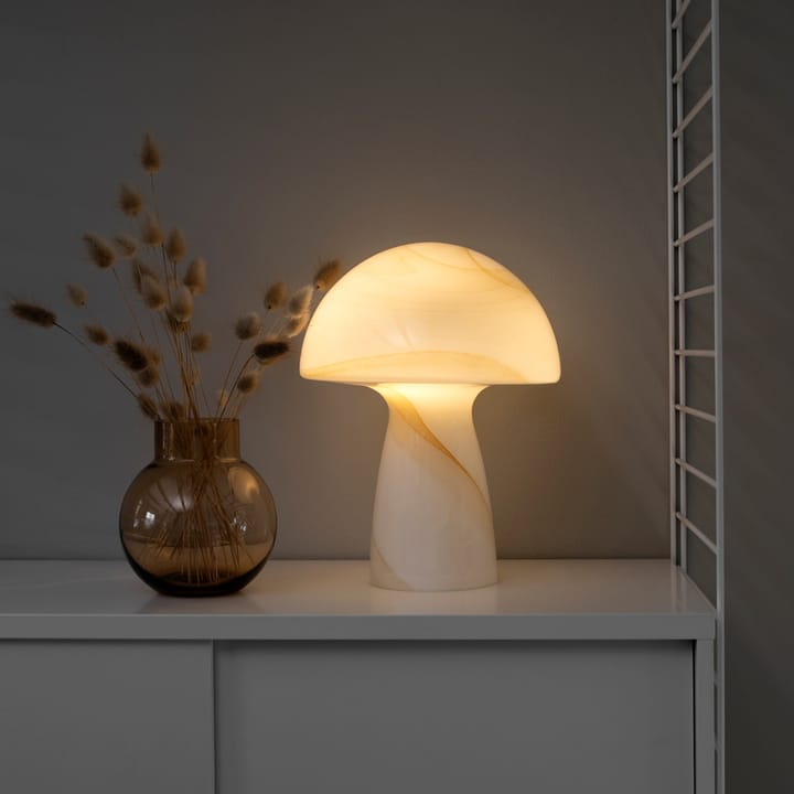 Fungo Tischleuchte beige, 30cm Globen Lighting