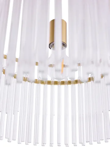 Hook 60 Pendelleuchte - Klar gebürstetes Messing - Globen Lighting