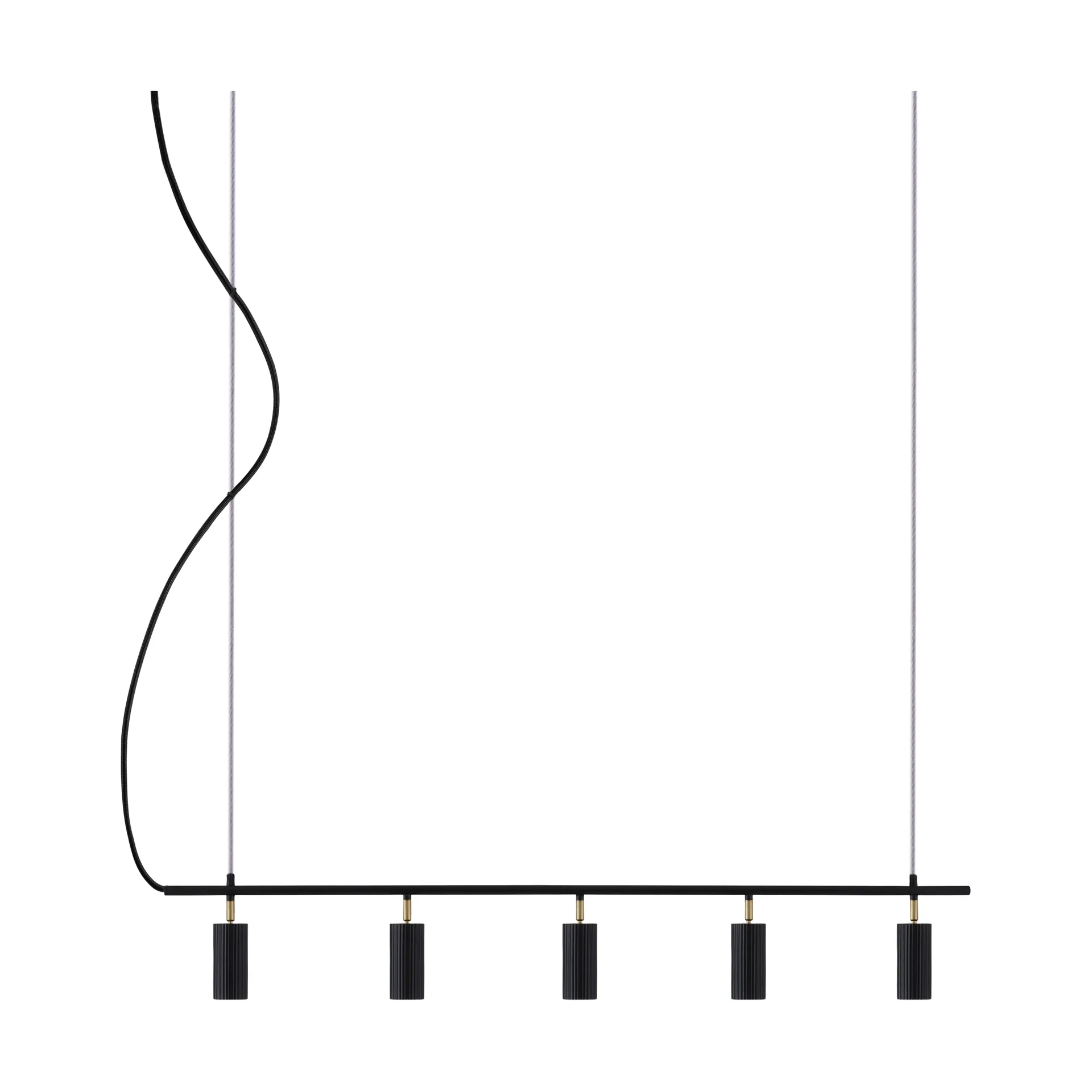 Hubble 5 Long plafond, Schwarz Globen Lighting