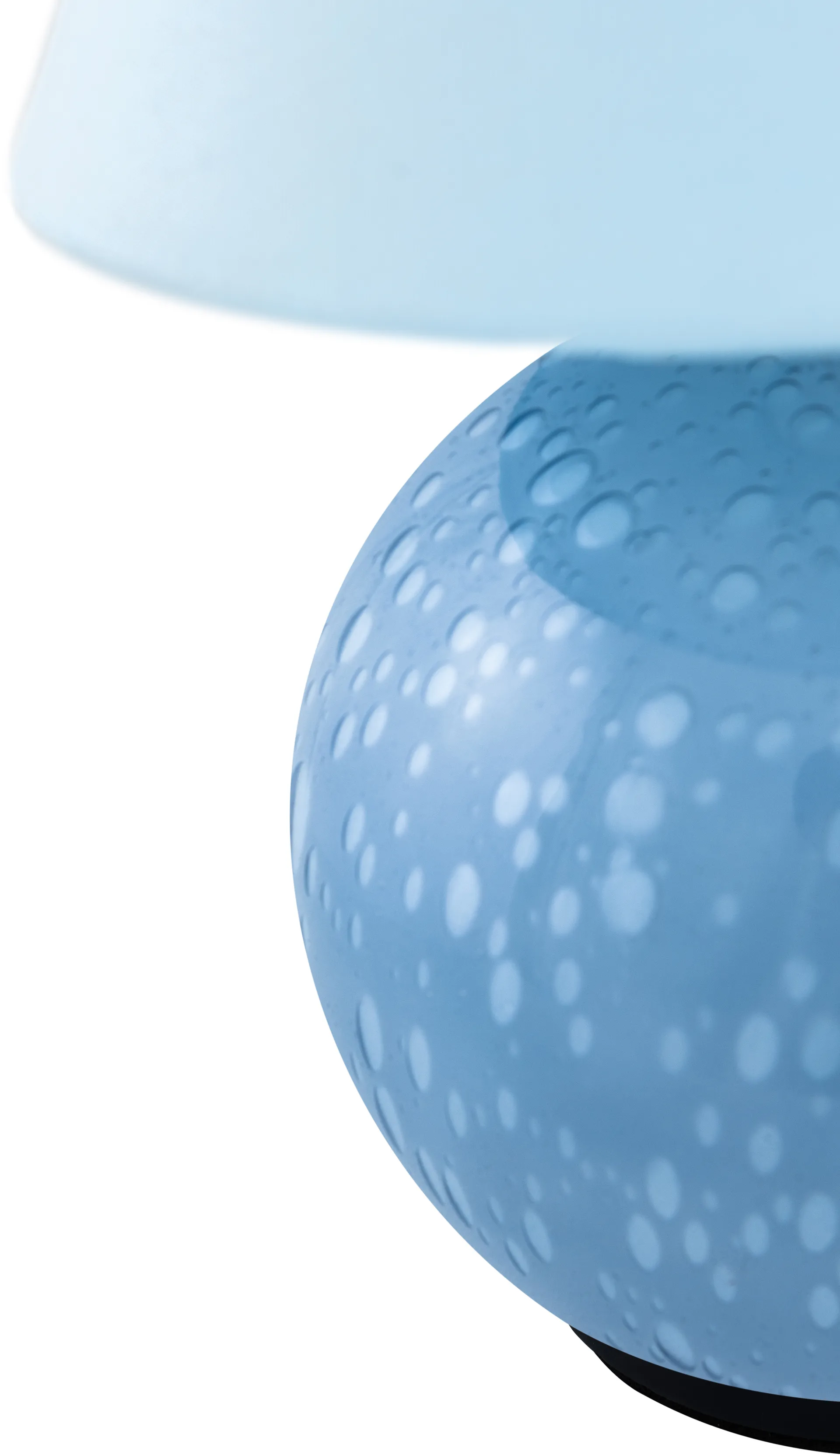 Iris 16 tragbare Tischlampe, Taubenblau Globen Lighting