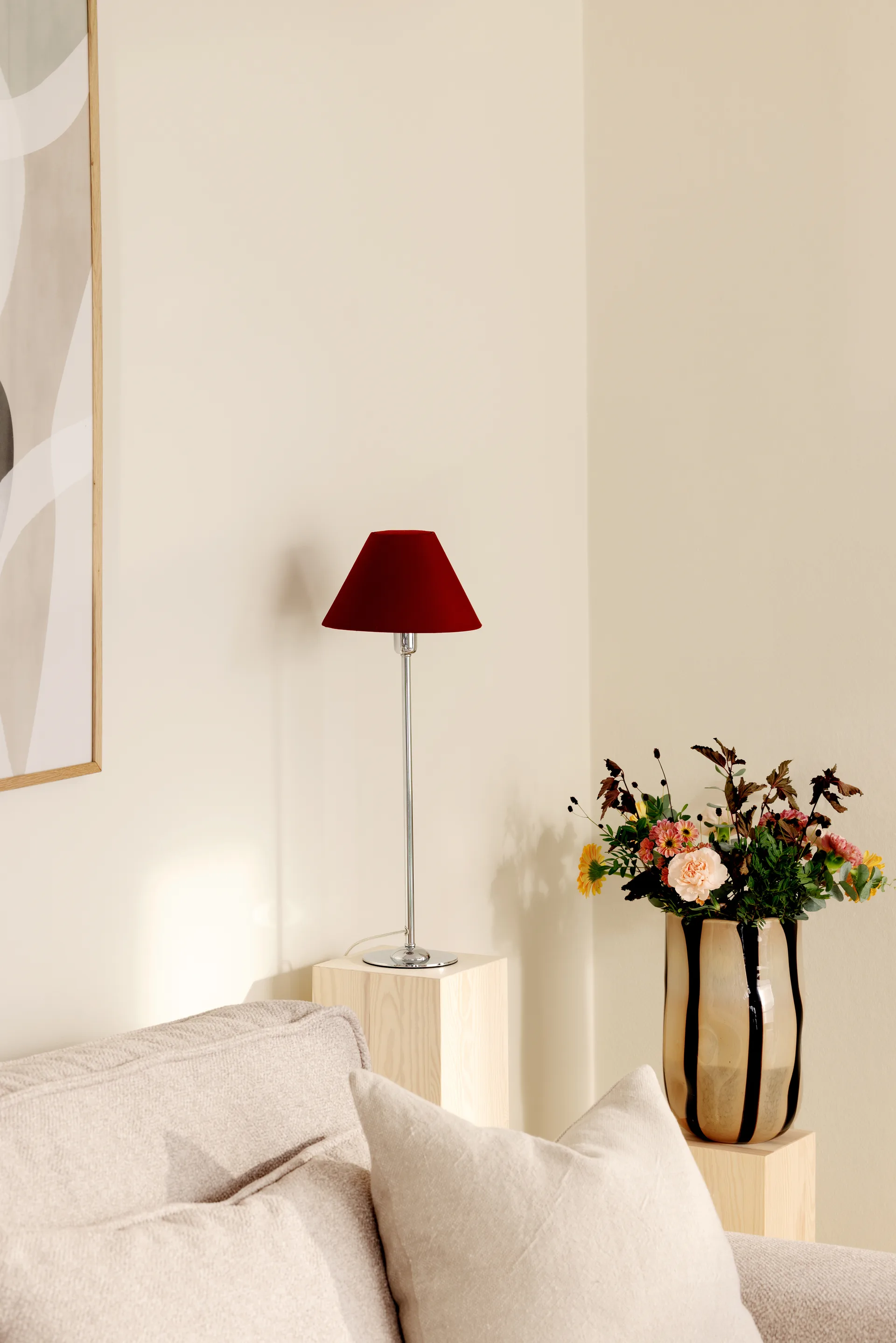 Iris 20 Lampenschirm, Burgunderrot Globen Lighting