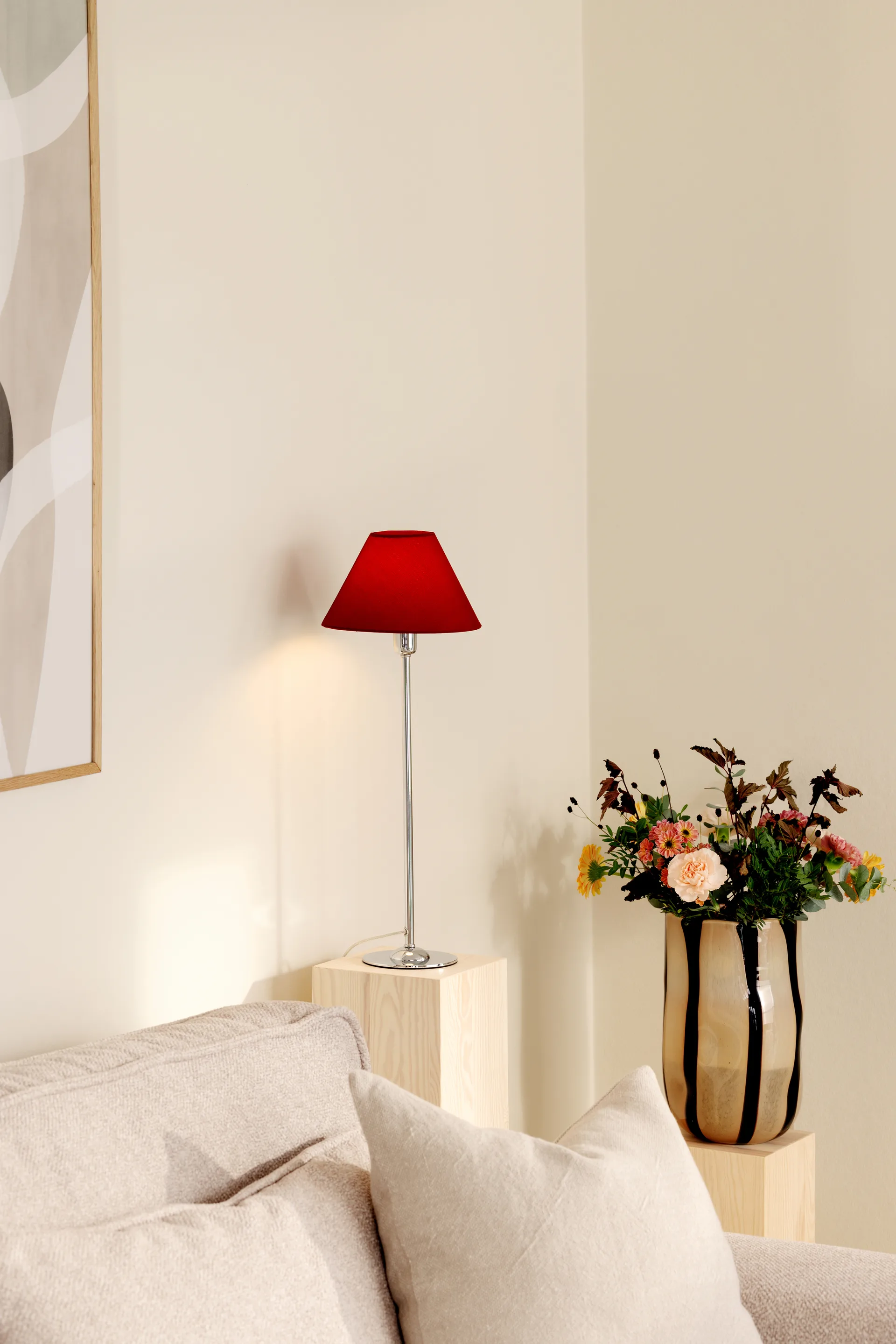 Iris 20 Lampenschirm, Burgunderrot Globen Lighting