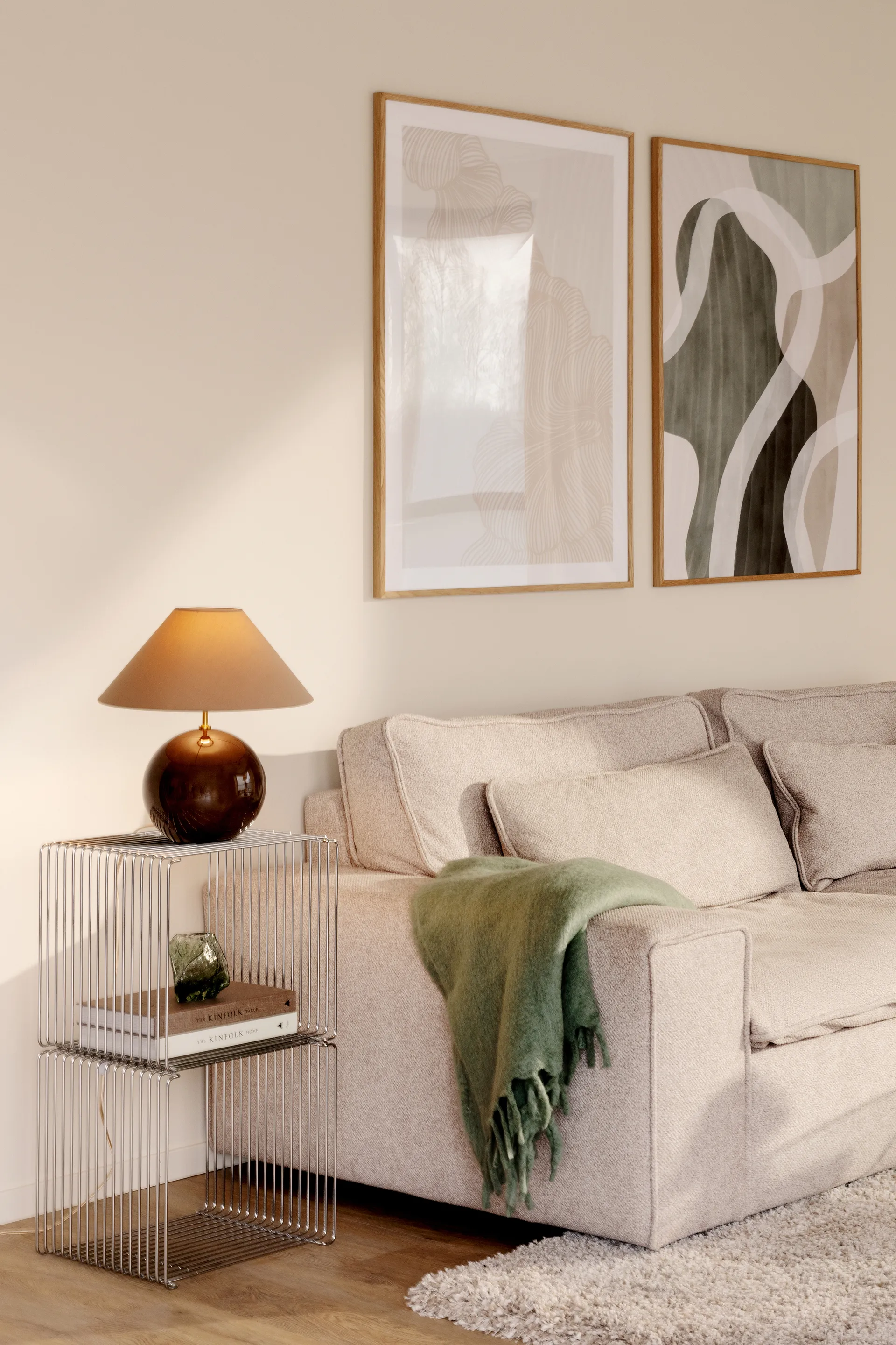 Iris 35 Tischleuchte 39 cm, Mocha Globen Lighting