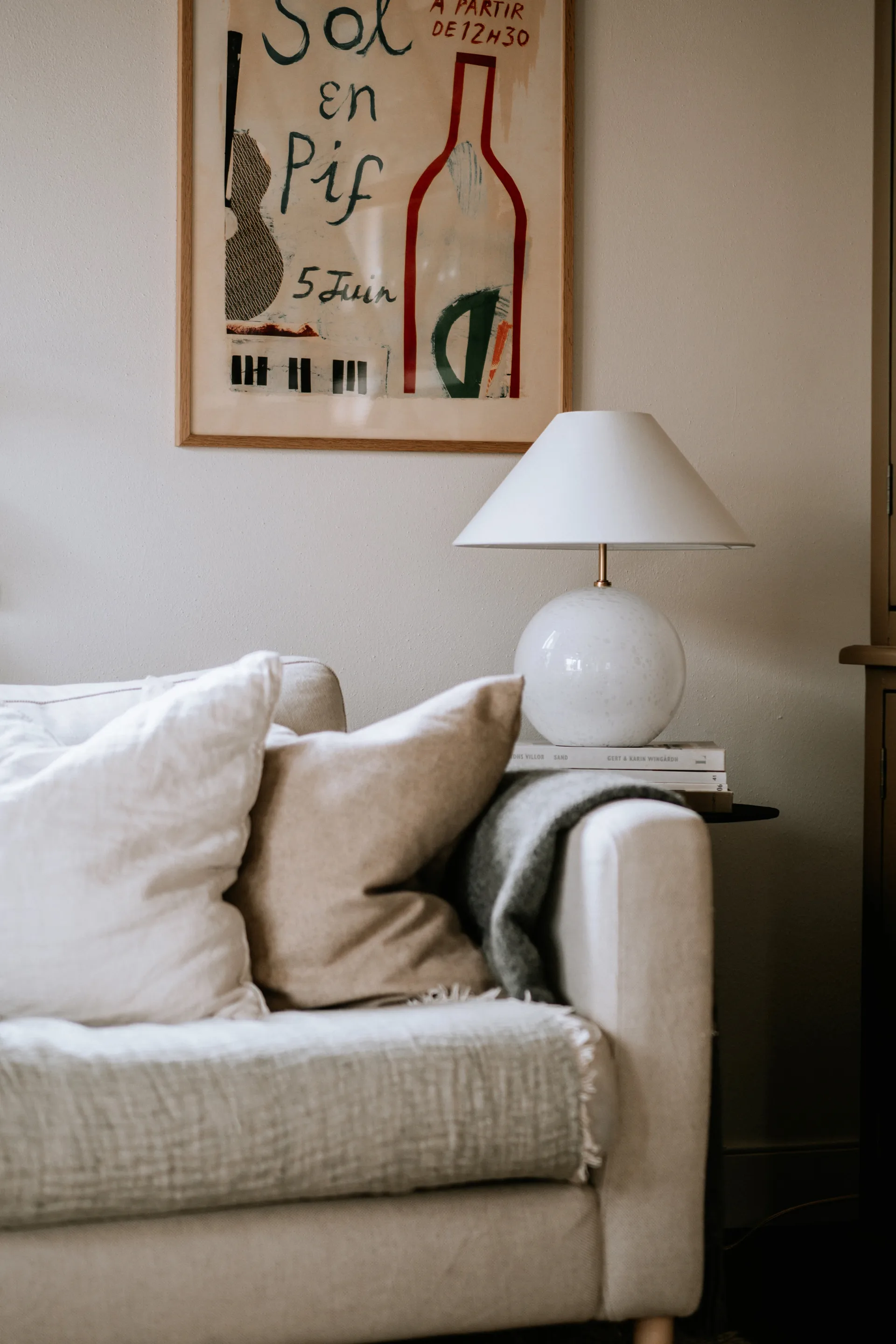 Iris 35 Tischleuchte 39 cm, Weiß Globen Lighting