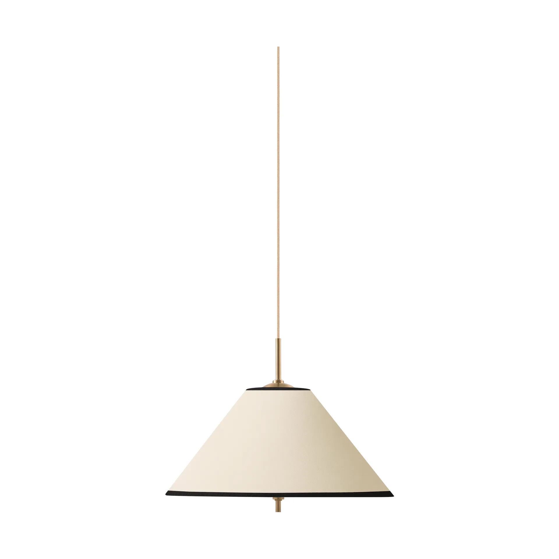 Iris Pendelleuchte 25, Creme-Schwarz (Weiß-goldfarben) Globen Lighting