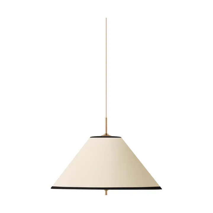 Iris Pendelleuchte 50 - Creme-Schwarz (Weiß-goldfarben) - Globen Lighting