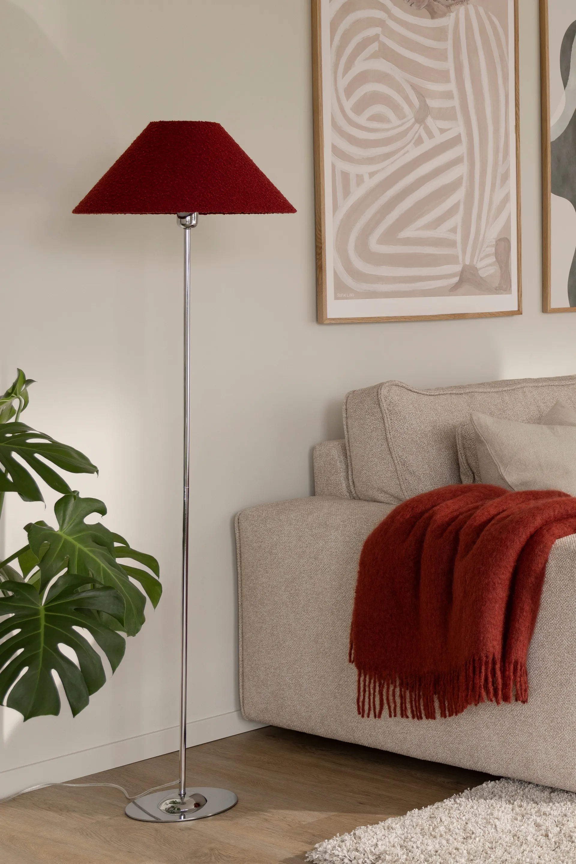 Iris Stehlampenfuß, Chrom Globen Lighting