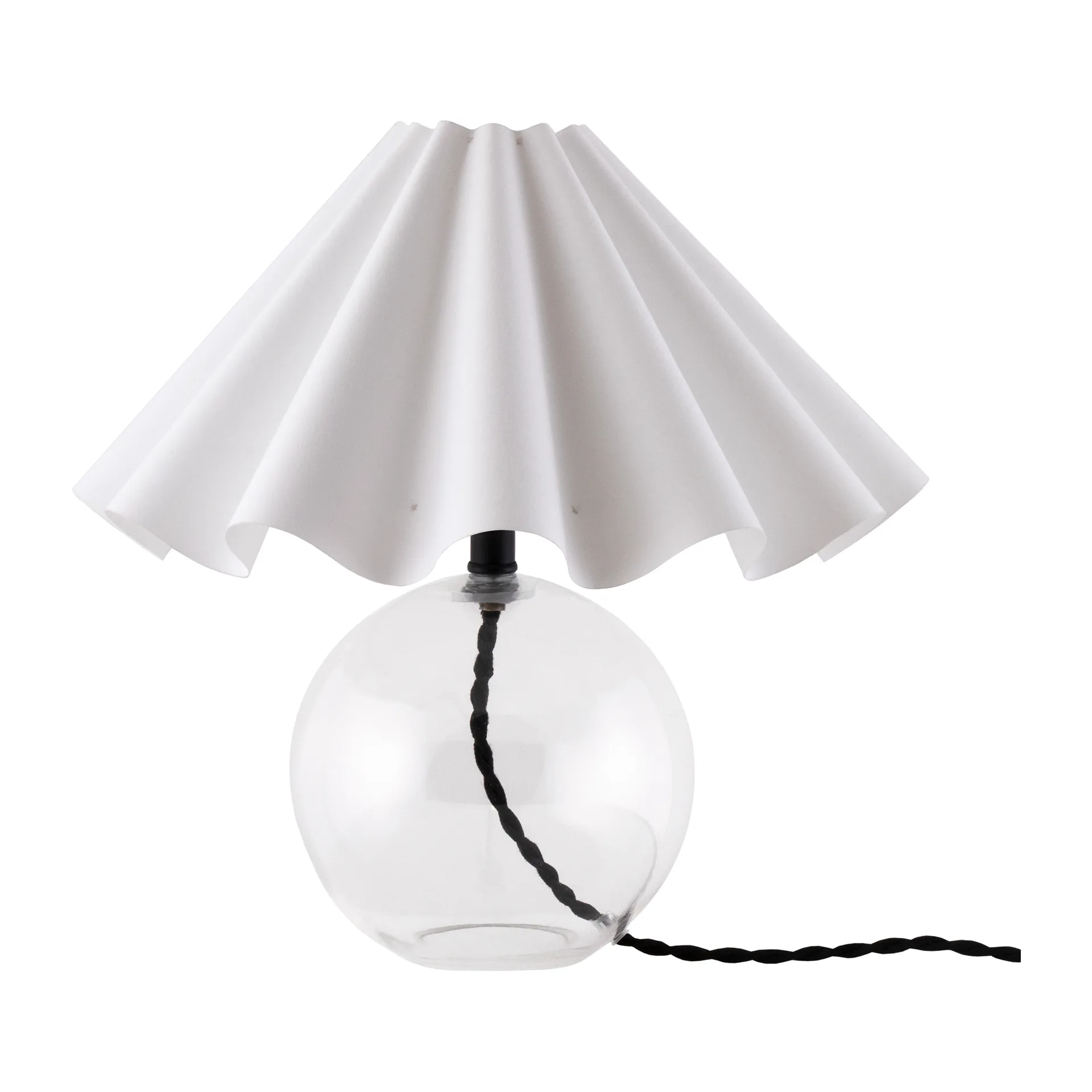 Judith Tischleuchte Ø30cm, Klar-weiß Globen Lighting