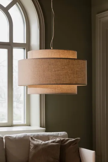 Noah Pendelleuchte Ø70 cm - Beige - Globen Lighting