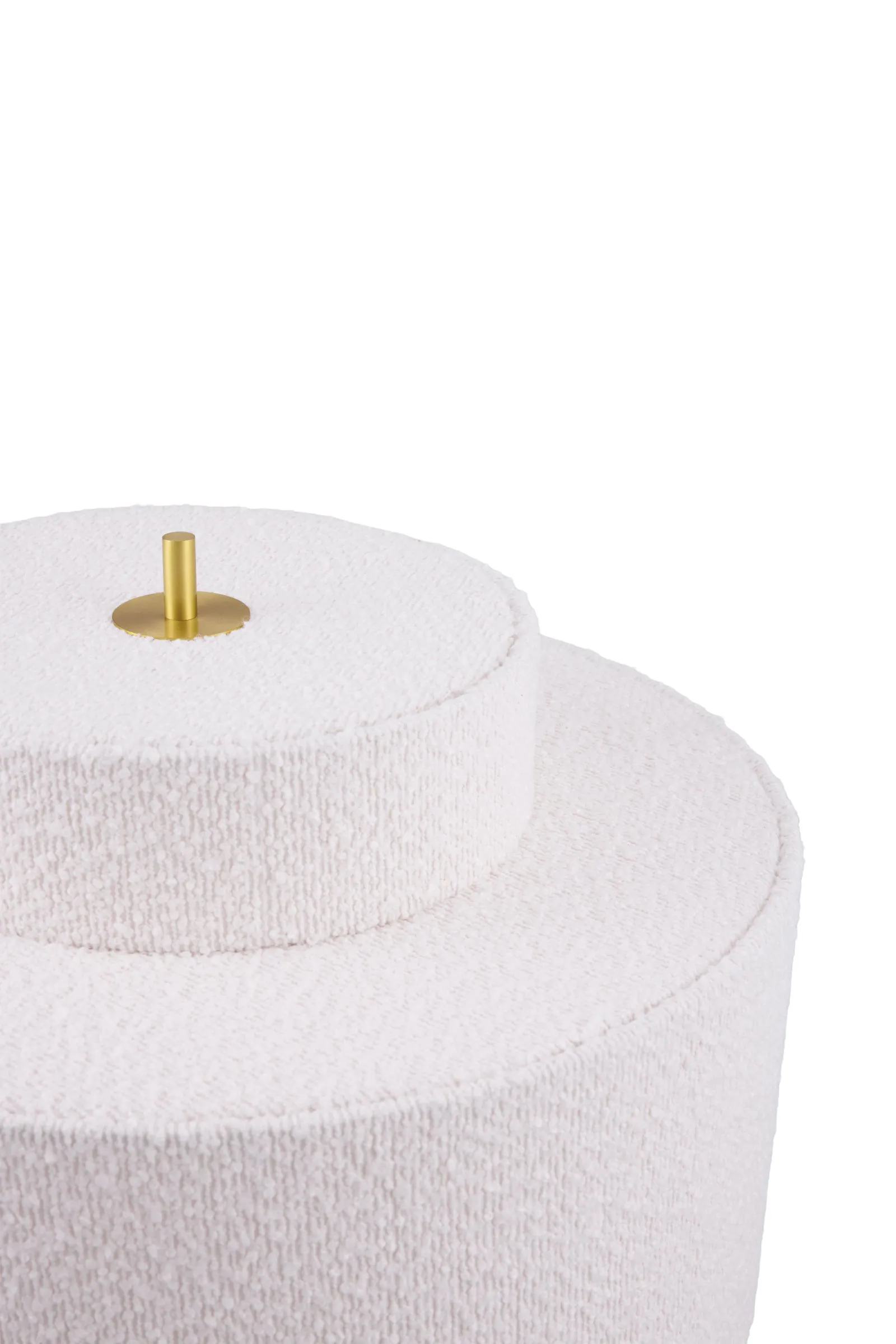 Noah Stehleuchte, Weiß Bouclé, Ø45x88 cm Globen Lighting