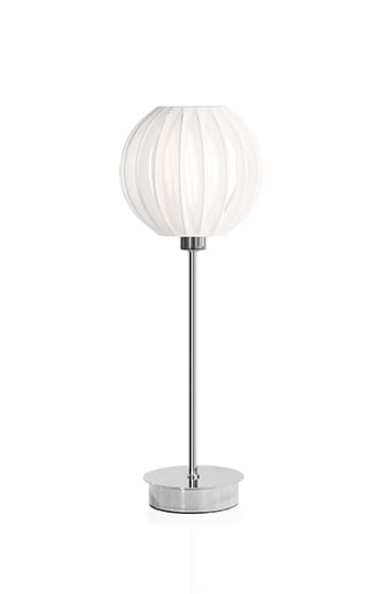Plastband Tischleuchte - Weiß-chrom - Globen Lighting