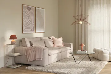 Ray Pendelleuchte Ø70 cm - Dämmerungsrosa - Globen Lighting