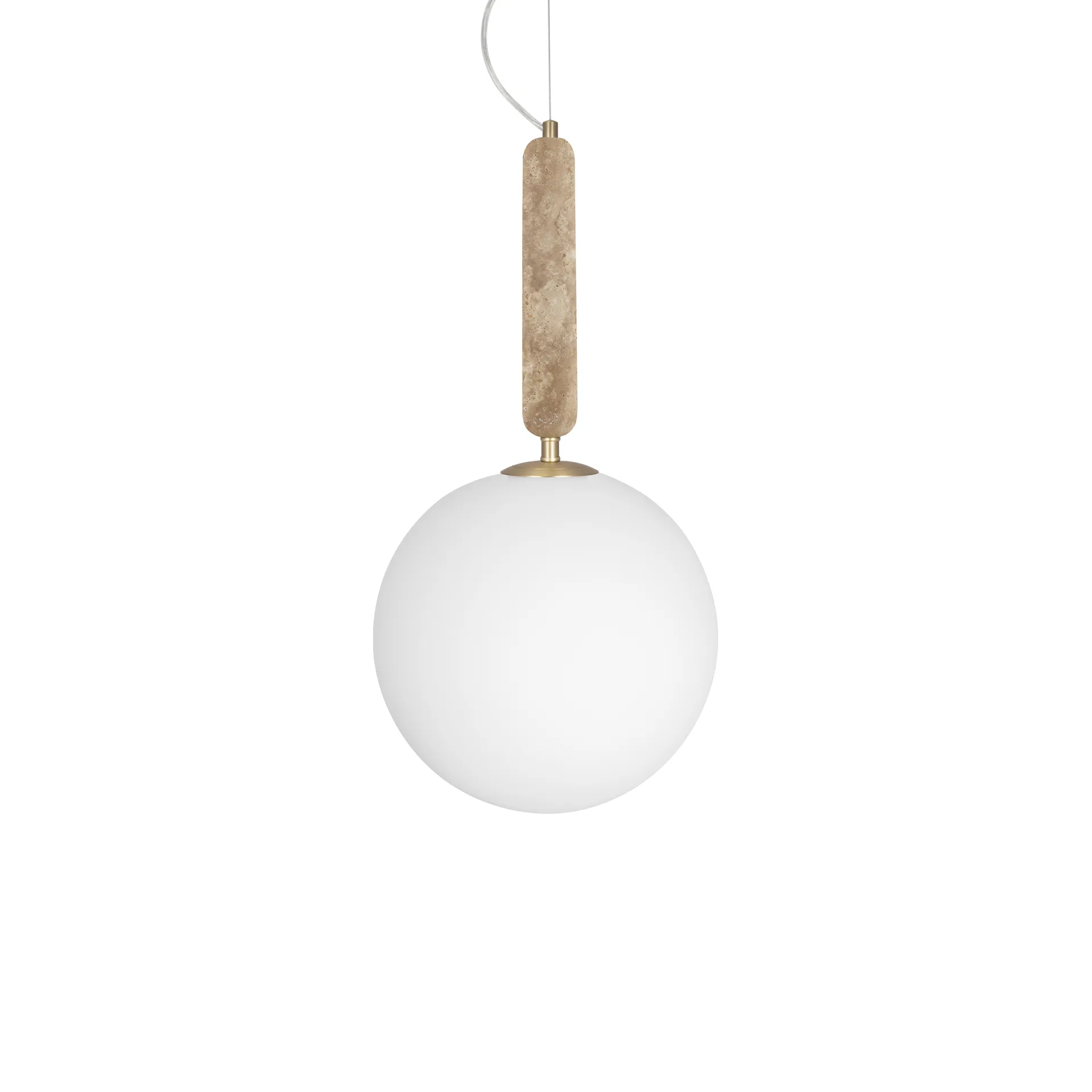 Torrano Pendelleuchte 30cm, Travertin Globen Lighting