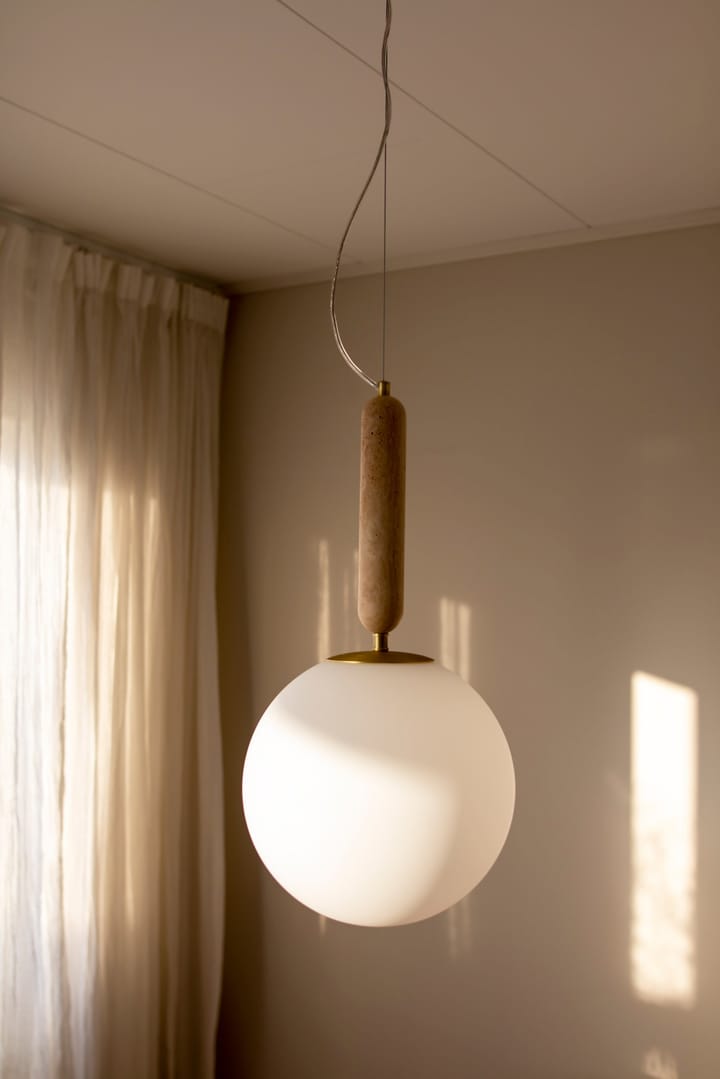 Torrano Pendelleuchte 30cm, Travertin Globen Lighting