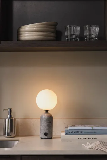 Torrano Tischleuchte portabel - Grauer Marmor - Globen Lighting