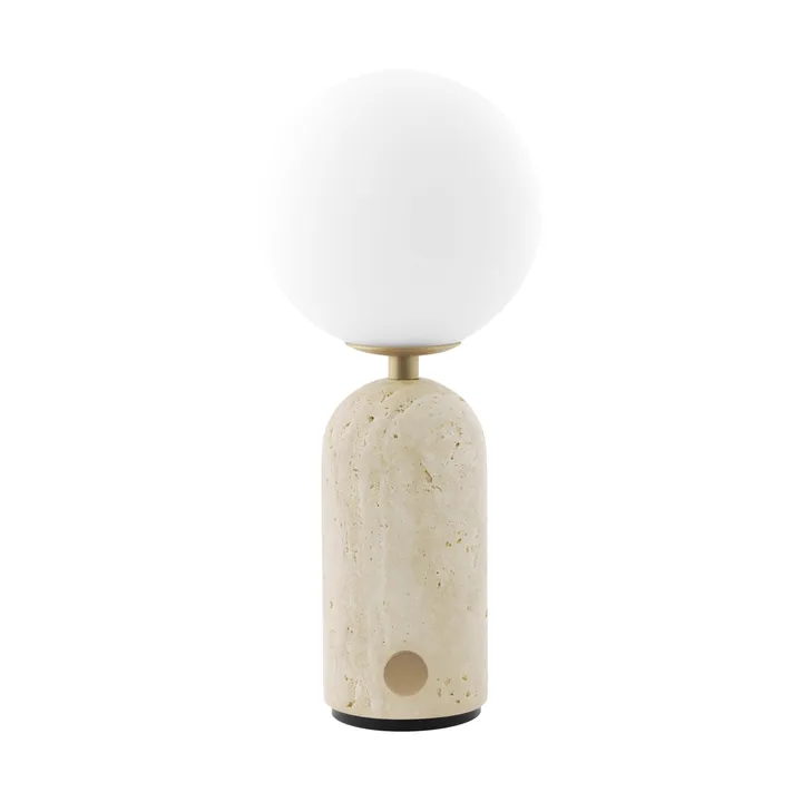 Torrano tragbare Tischleuchte - Beige travertine, 27,5 cm - Globen Lighting