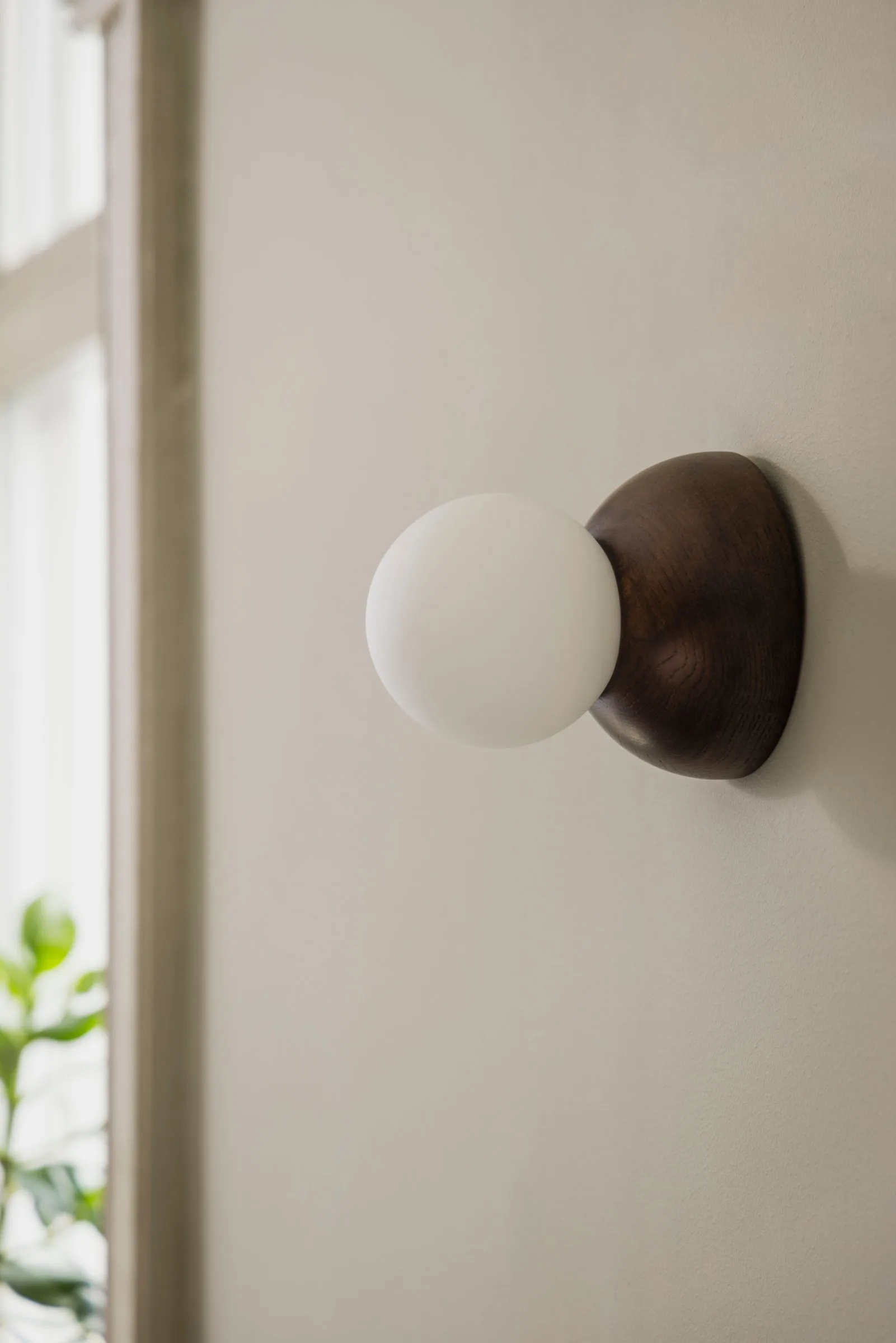 Torrano Wandleuchte/Deckenleuchte 13cm, Braun gebeizte Eiche Globen Lighting