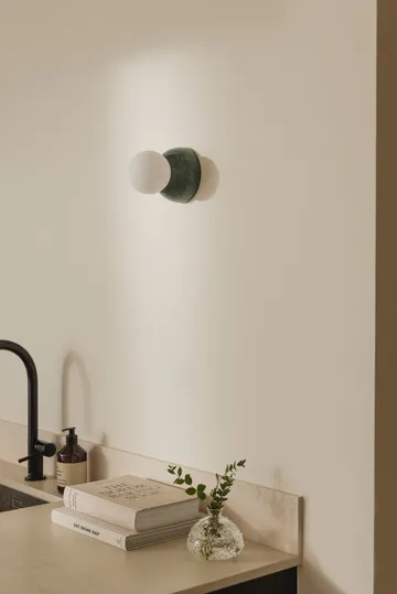 Torrano Wandleuchte/Deckenleuchte 13cm - Dunkelgrüner Marmor - Globen Lighting