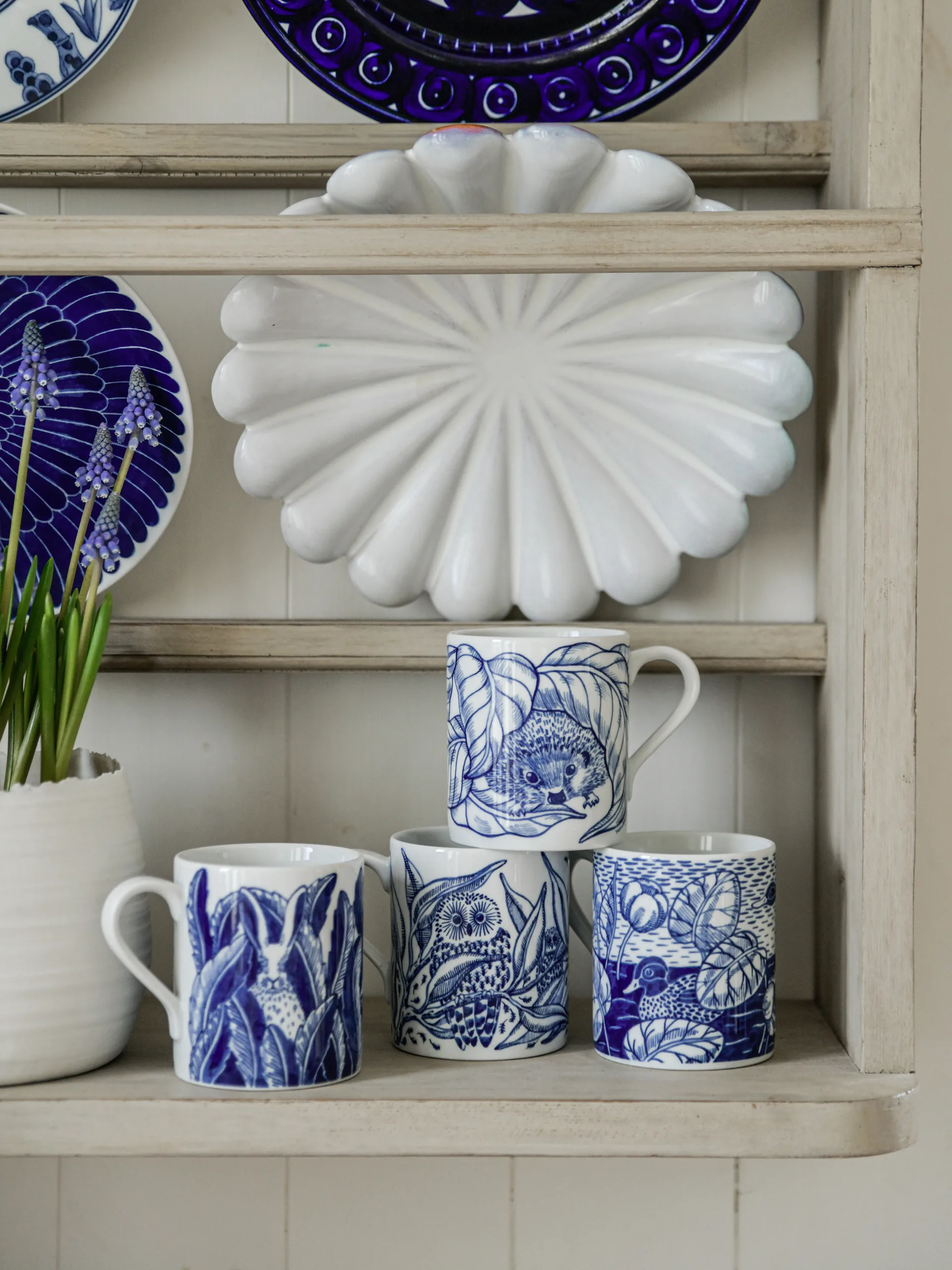 Duck pond Tasse 35cl, Blau Götefors Porslin