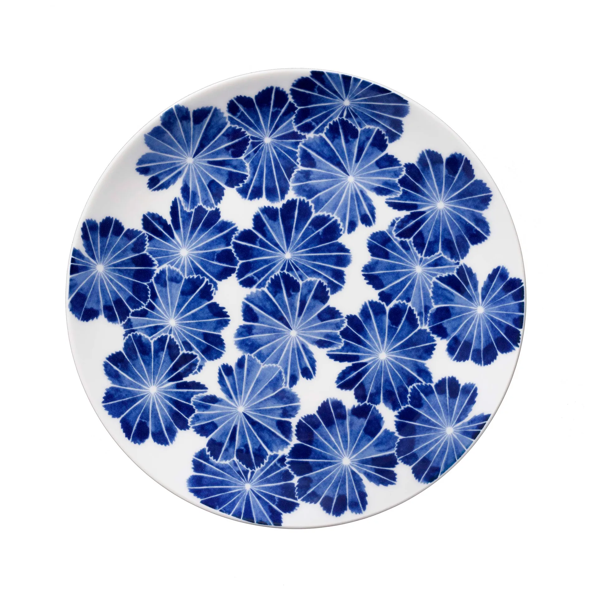 Frauenmantel kleiner Teller, Blau Götefors Porslin