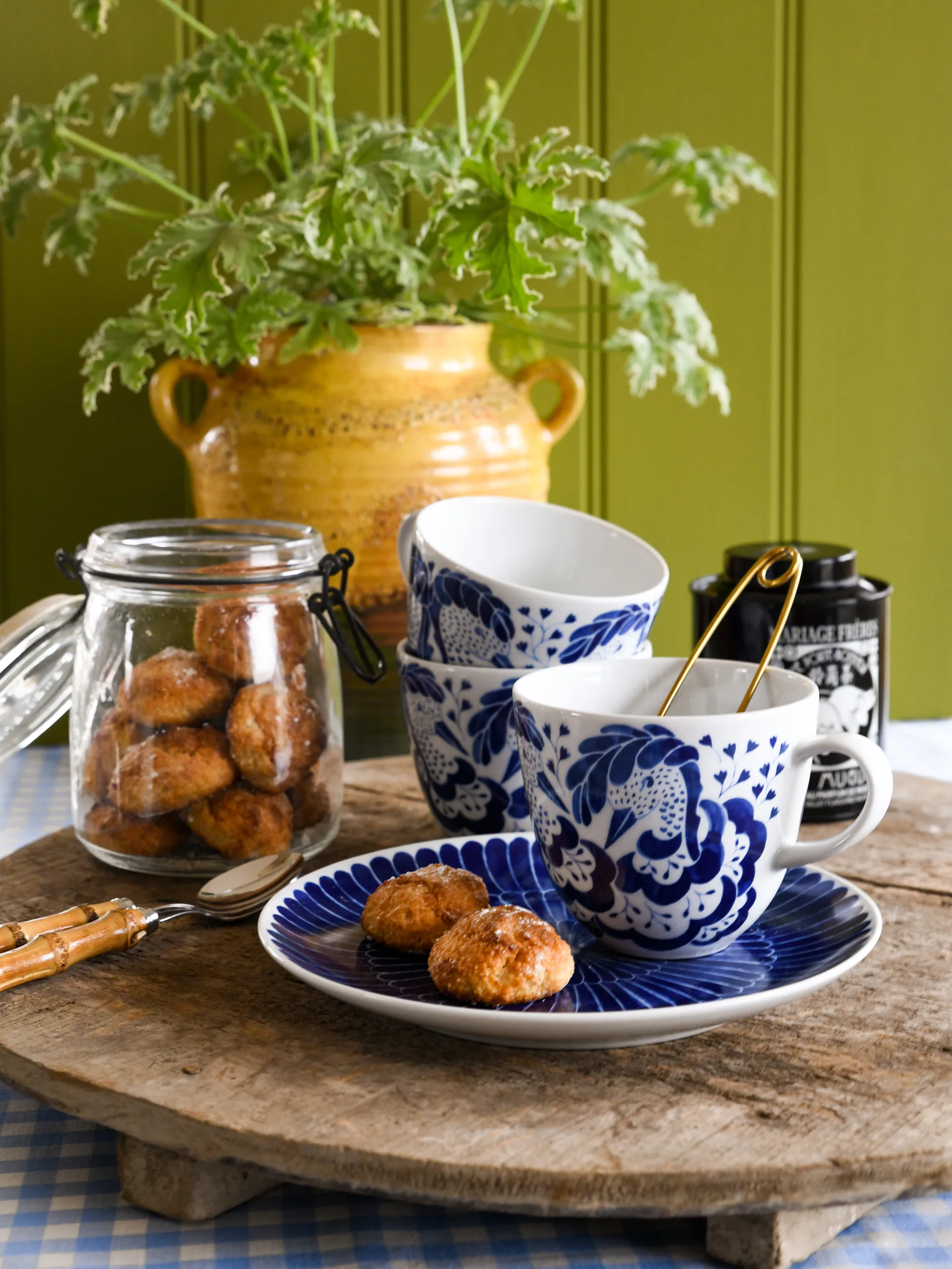 Selma Jubileum Tasse 41 cl, Blau Götefors Porslin
