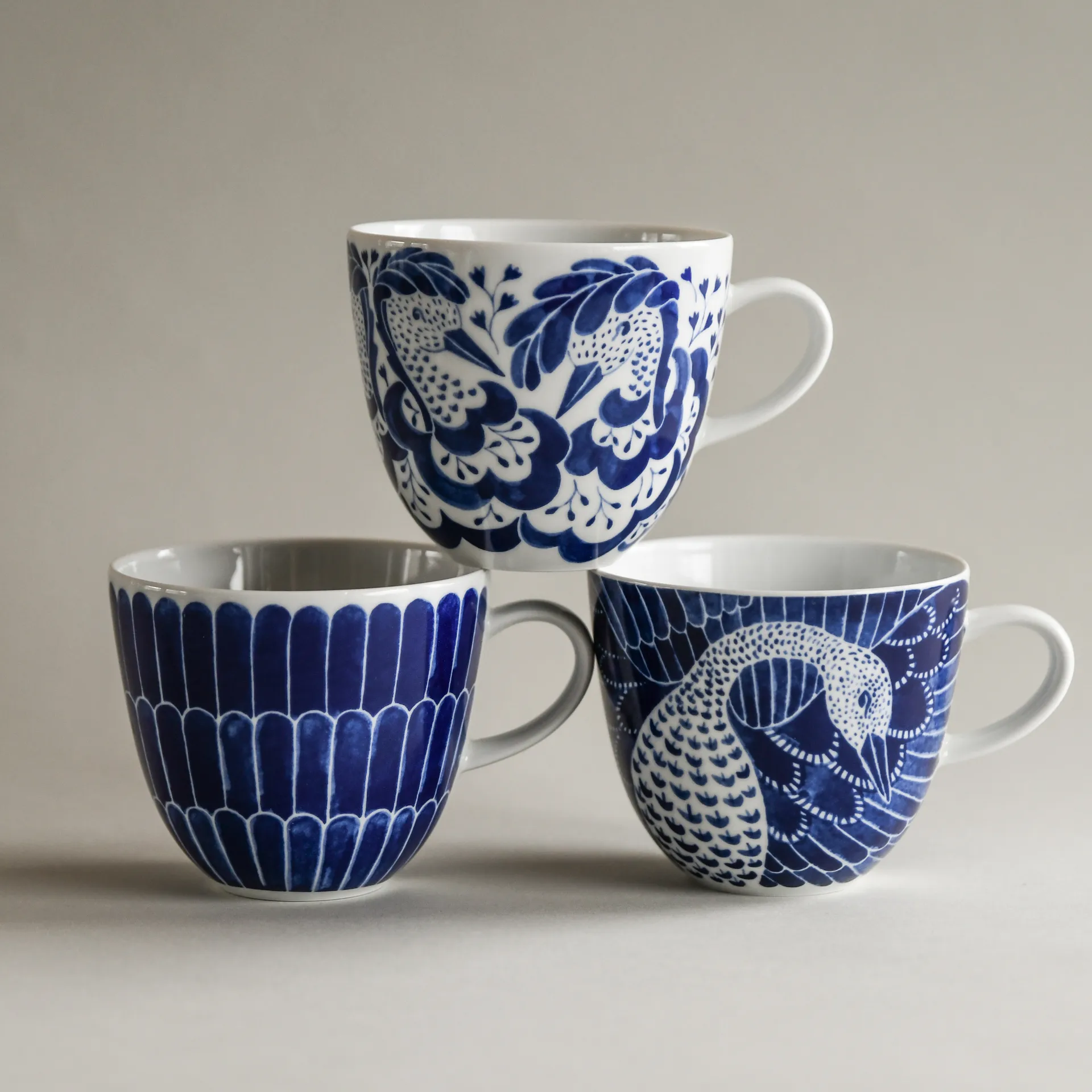 Selma Jubileum Tasse 41 cl, Blau Götefors Porslin