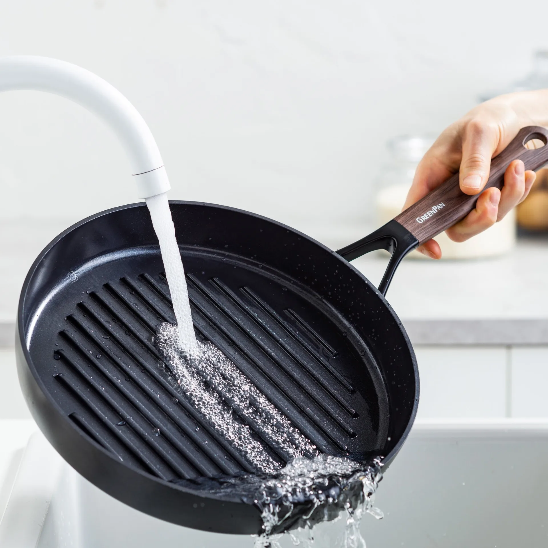 Eco Smartshape Grillpfanne 28 cm, Dark wood GreenPan