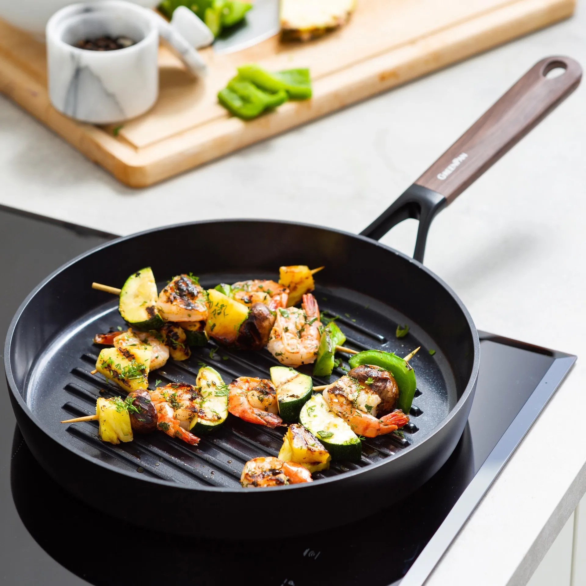 Eco Smartshape Grillpfanne 28 cm, Dark wood GreenPan