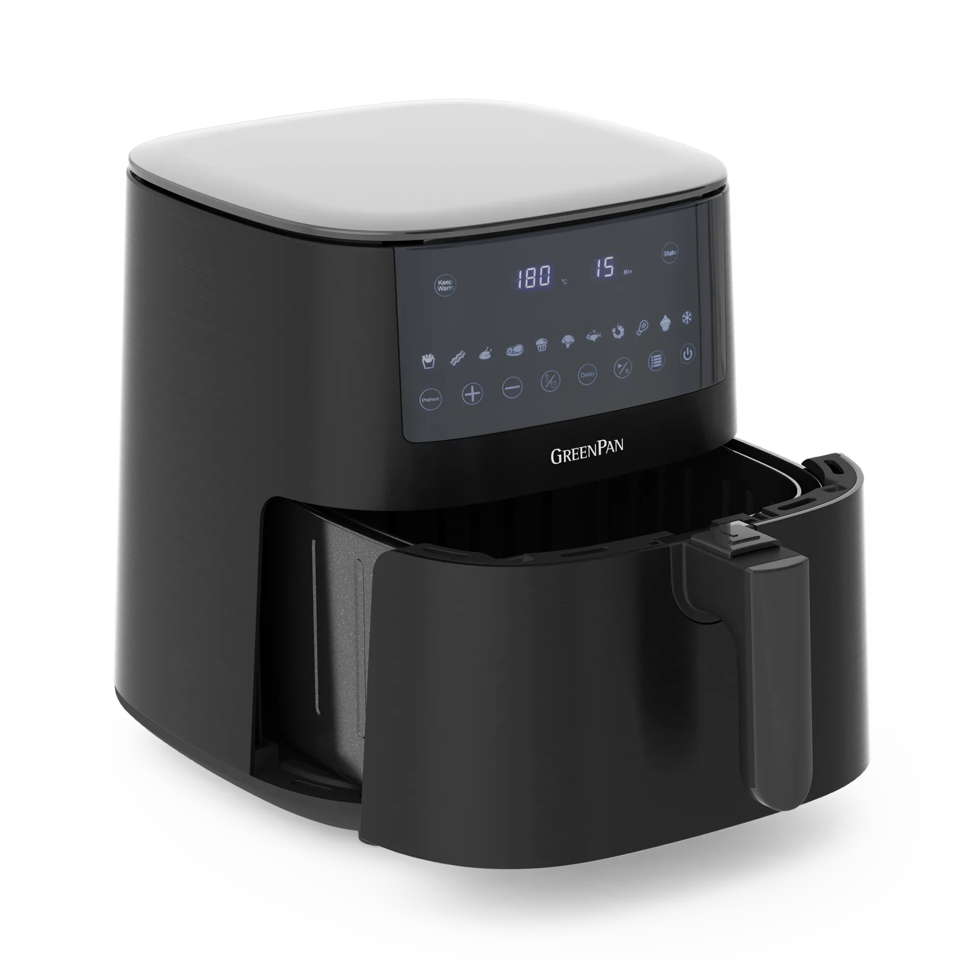 GreenPan Airfryer 1 Korb 7,2 Liter, Schwarz GreenPan