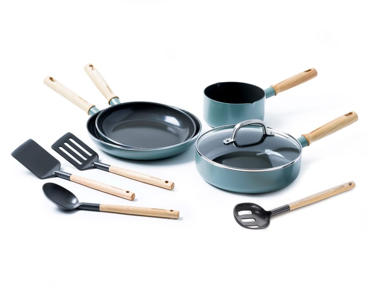 Mayflower Pro Topf- und Pfannenset 9 Teile, Grünblau GreenPan