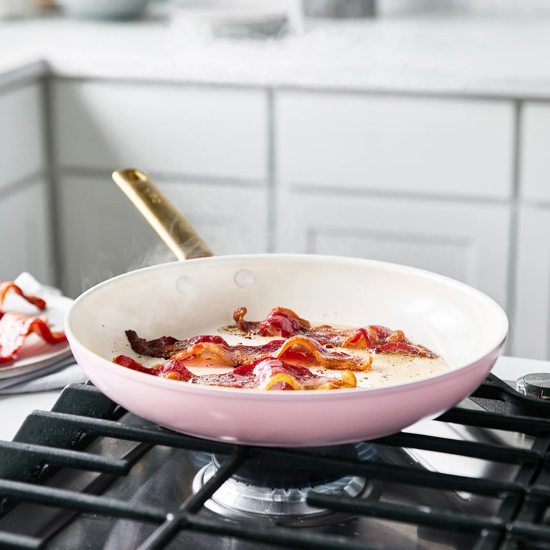 Padova Set aus Kasserolle und Bratpfanne 10 Teile, Blush pink GreenPan