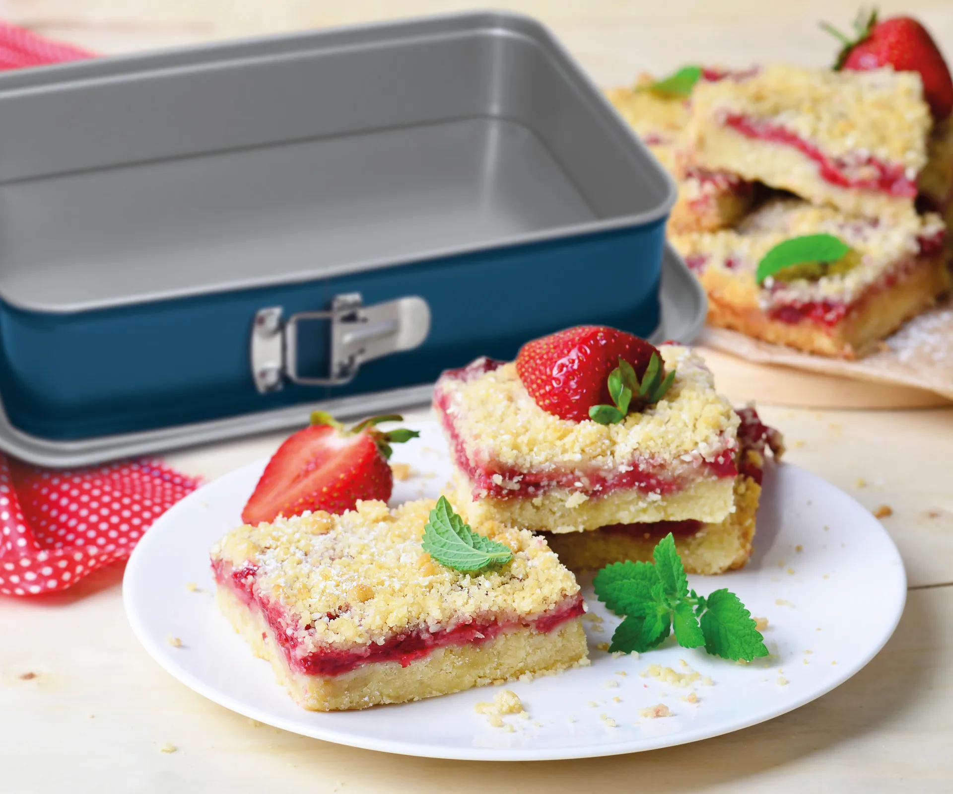 Xbake Springform, Stahl, rechteckig, 27x19x7 cm Guardini