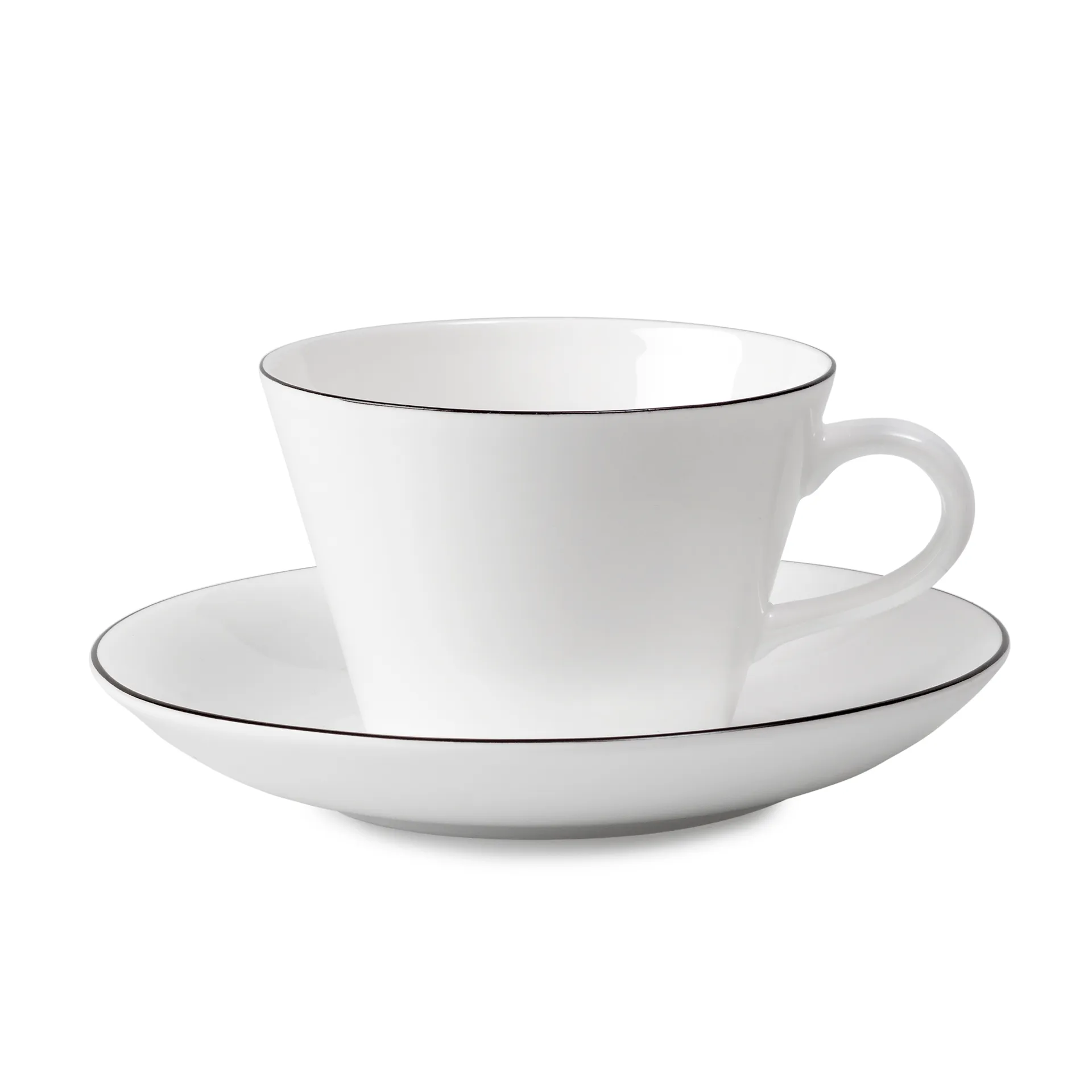 Natur Kaffee-Set Kegel, Kaffeetasse + Untersetzer Gustafsbergs Porslinsfabrik