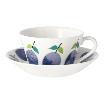 Prunus Teetasse mit Untertasse Ø15,3 cm - 25 cl - Gustafsbergs Porslinsfabrik