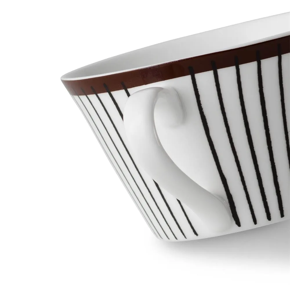 Ribb Kaffeetasse, Tasse + Untertasse Gustafsbergs Porslinsfabrik