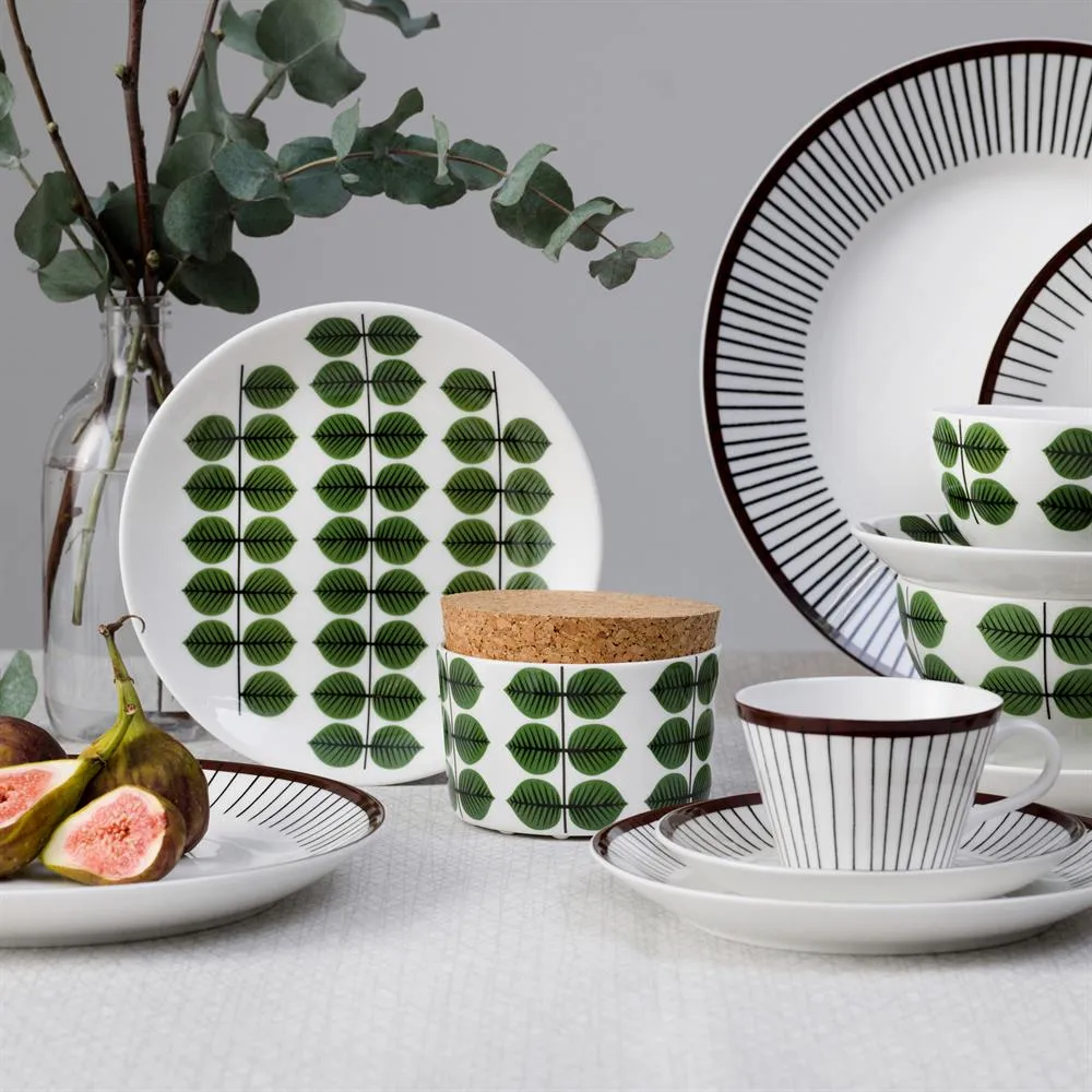 Ribb Kaffeetasse, Tasse + Untertasse Gustafsbergs Porslinsfabrik
