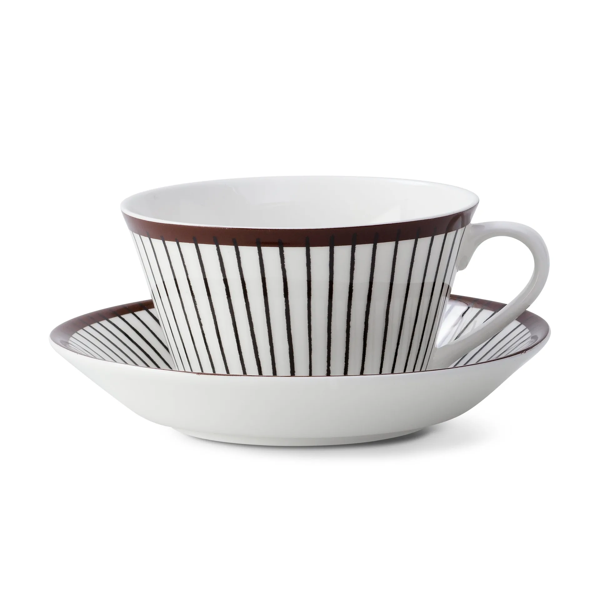 Ribb Teetasse, Teetasse + Untertasse Gustafsbergs Porslinsfabrik