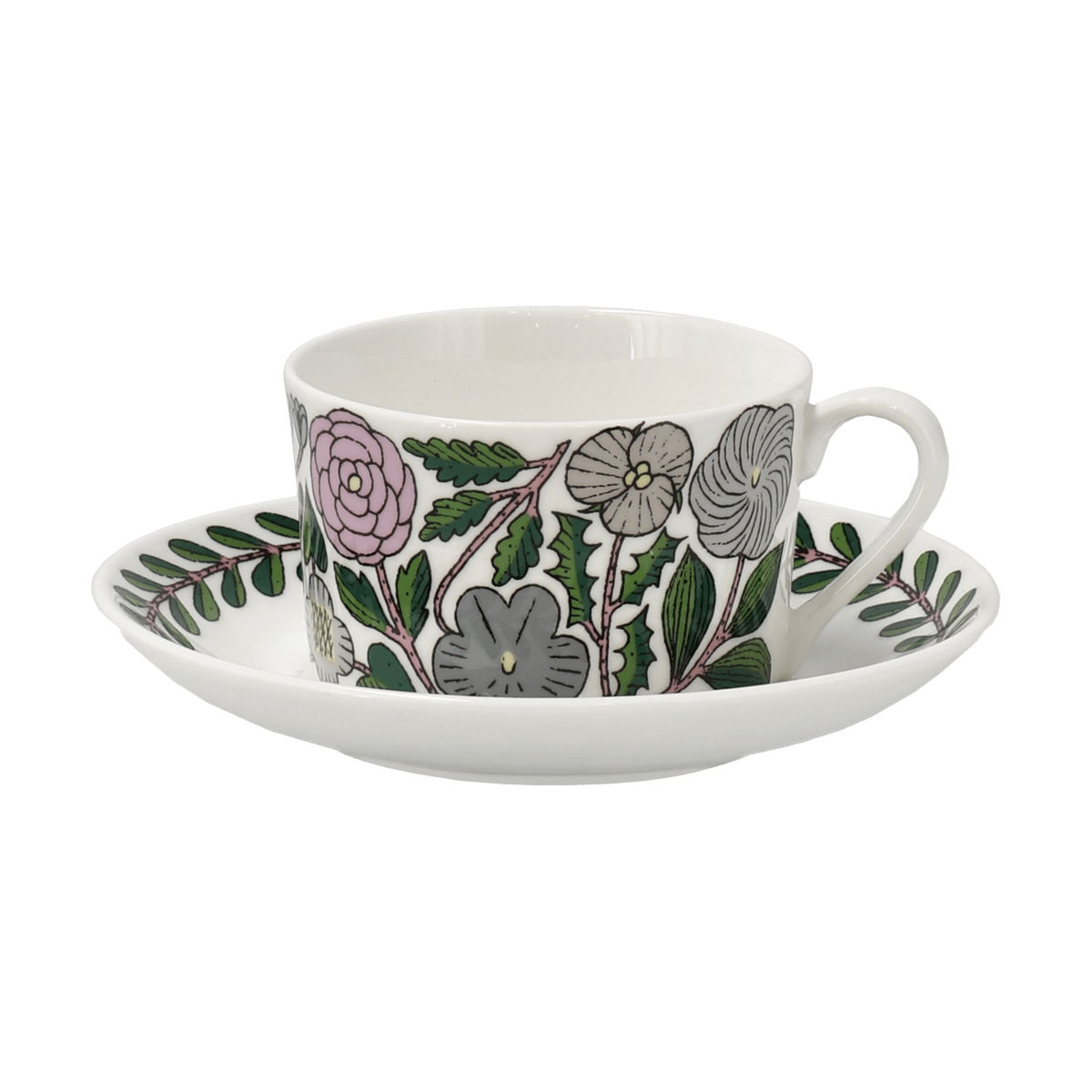 Gustavsbergs Porslinsfabrik Maj Teetasse mit Untertasse 35 cl Rosa