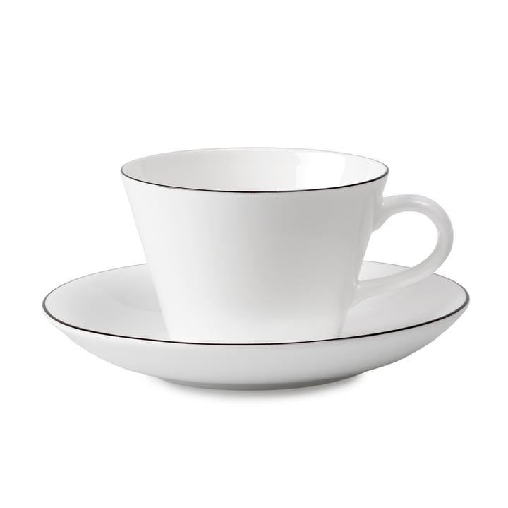 Natur Kaffee-Set Kegel, Kaffeetasse + Untersetzer Gustavsbergs Porslinsfabrik