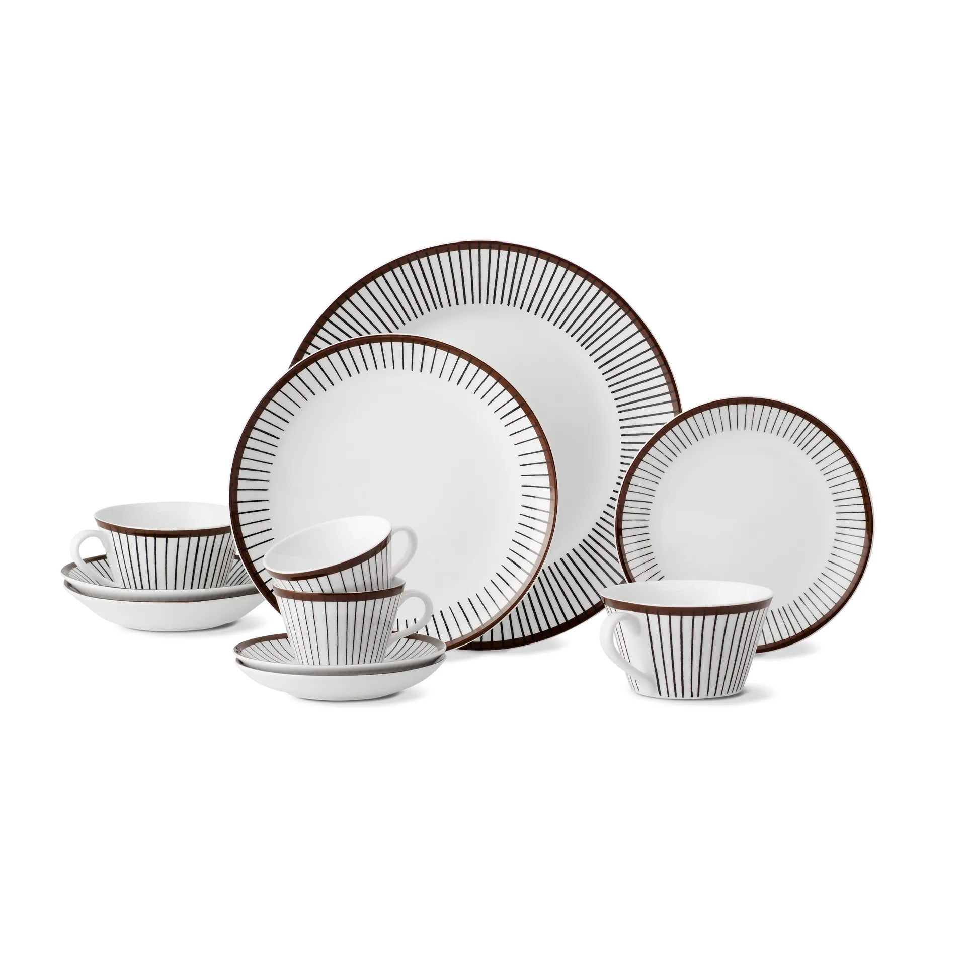 Ribb Kaffeetasse, Tasse + Untertasse Gustavsbergs Porslinsfabrik